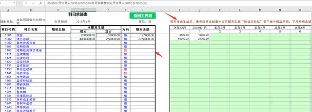 Excel财务记账管理系统，自动判断平衡，日常报表光速生成
