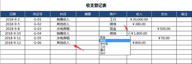 Excel财务收支记账管理表，完整函数应用，图表查阅简单快捷