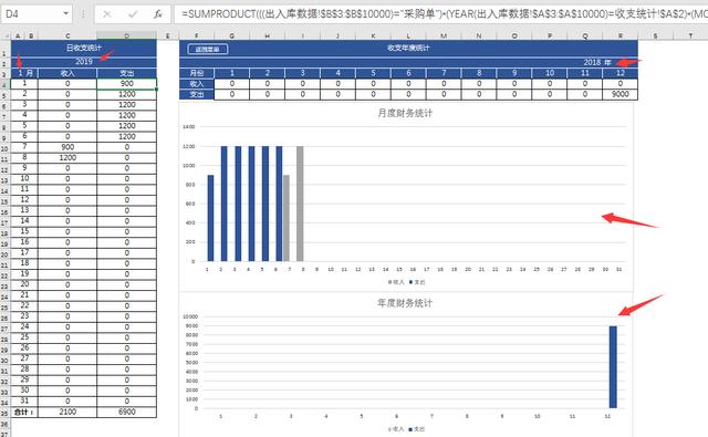 2019年如何快速摆脱进销存对账，Excel全自动表格，让你单手操作