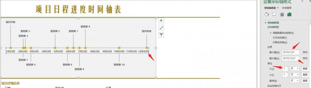 实用性Excel重要时刻坐标轴，自动图示提醒，无脑设置一键生成