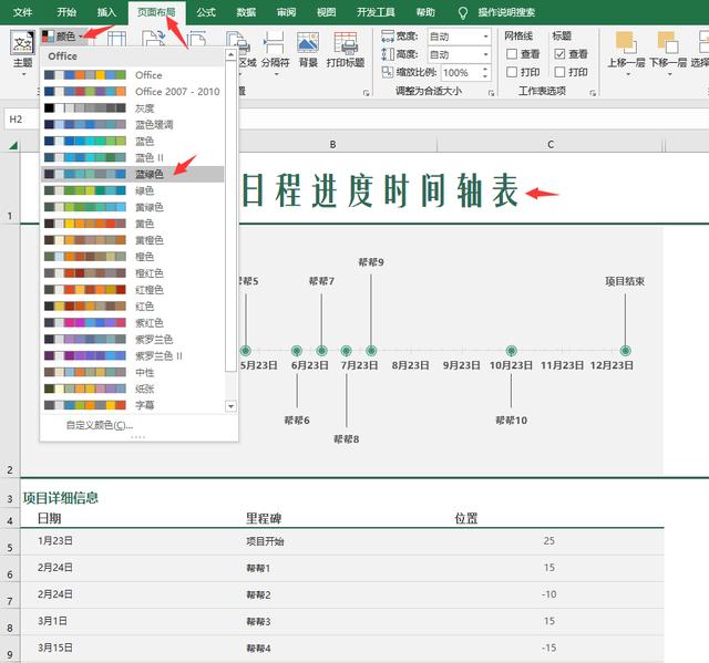 实用性Excel重要时刻坐标轴，自动图示提醒，无脑设置一键生成