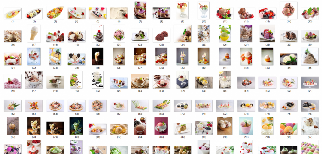 美食冰淇淋冰沙图片，高清素材美图，260张图片高质量套用
