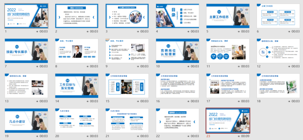 部门经理竞聘报告PPT，全内容架构演示课件，招聘述职轻松完成