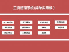 【工资管理】超实用Excel工资管理系统，简单实用，一次设置终生受用