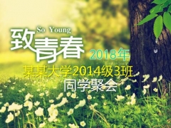 【毕业纪念】毕业纪念册PPT模板，向青春致敬，校园生活完美的句号