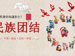 【通用】设计度较高的PPT模板，56个民族详尽介绍，轻松套用工作轻松