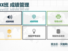 【成绩管理】Excel小学生成绩表，成绩管理排名查询一键操作，轻松简洁