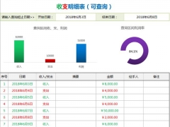 【图形图表】Excel收支表，完整图表设置，自动变色条件格式，满足强迫症