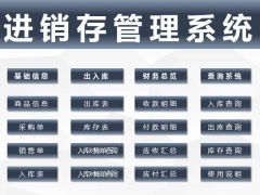 【进销存】Excel进销存管理套表，VBA窗格录入，自动库存，应收应付快捷操作