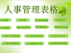 【人力资源】Excel超实用人事管理表格，完整表格框架，高频率表格直接套用