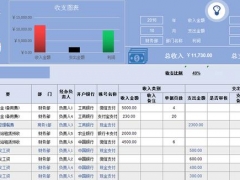 【图形图表】Excel精简式收支表，自带汇总查询功能，一表多用超简单