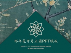 PPT也可以做得这么文艺范，那年花开月正圆同款，套用高大上