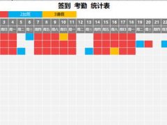 超实用Excel变色考勤表，变色显示，轻简录入，复杂工作躺着做