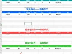 超实用纯色递进多色表格，Excel表格样式套用，枯燥工作高大上