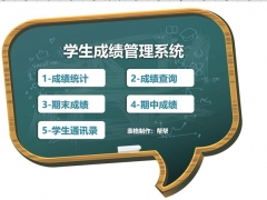全自动学生成绩统计表，自带成绩对比查询，简单套用工作轻松