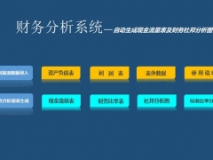 全自动财务分析系统，全函数现金流量表，财务比率分析一步到位