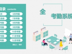 超实用年度考勤系统，下拉菜单选择，函数汇总，自带年假管理