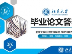 北京大学毕业论文答辩PPT，多层次框架设计，完整框架快手套用