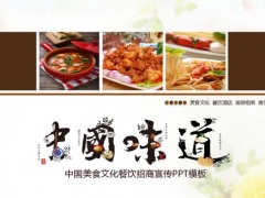 超实用美食餐饮PPT模板，美图插画精美设计，完美套用不操心