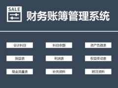 Excel财务账簿管理系统，完成报表格式，自动函数求值，赶紧拿走