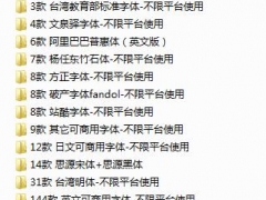 中英字体安装包，不限平台使用，快手添加，编辑设计高大上