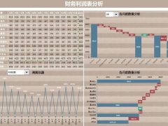 Excel财务利润表分析表，单页动图展示，自动计算，轻松不劳神
