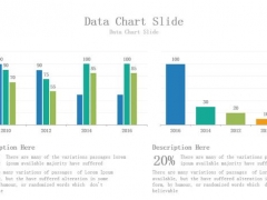 动态数据统计分析PPT图表，60页数据统计图表，扁平设计完美套用