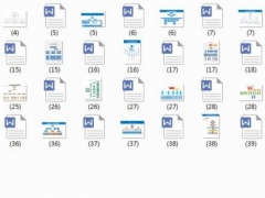 公司组织构架图word模板，word排版设计，快手套用，告别画表