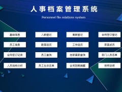 Excel人事档案系统，入职管理，生日合同提醒，结构分析一键操作