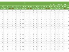 自动化Excel考勤表，自动统计，高亮显示，可查询套用，极简轻松