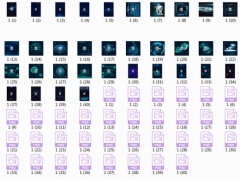 科技科幻立体数据统计显示海报，PSD元素源文件，成套GET轻松设计