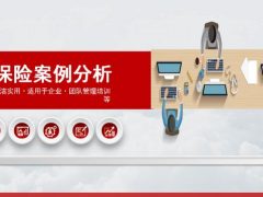 保险案例分析PPT文案，员工管理培训课件，全内容企业轻松套用