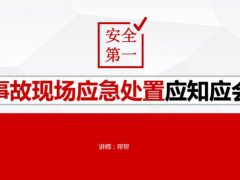 事故应急处置应知应会PPT，全内容专业课件，完整框架拿来就用