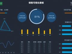 Excel多纬度销售分析看板，数理分析联动展示，快捷设计高清显示