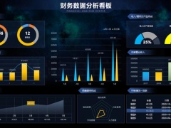 Excel财务可视化分析数据报表，动态图表看板，轻松修改直接展示