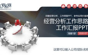 经营分析工作思路工作汇报PPT，完整经营分析，全内容轻松套改