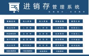 Excel进销存管理套表，智能库存更新单据打印，收支汇总一步到位