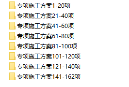 专项施工方案大全，多领域全套方案组织设计，2G超大压缩超实用