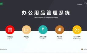 Excel办公用品管理系统，全函数统算，图表动态展示高效轻松