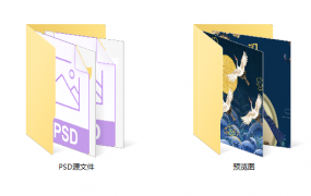 国潮装饰画电视背景墙设计海报，PSD源文件，位图设计高大上