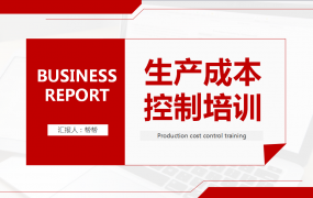 生产成本控制培训PPT，全内容框架演示课件，员工教育拿来就用