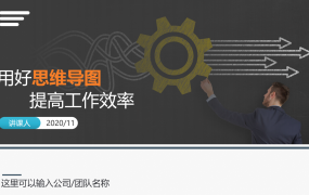 思维导图提升工作效率PPT，完整培训课件，职场教育拿来就用