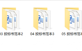 投标书范本合集，流程范本讲解，干货文件应用，学习套改不劳心