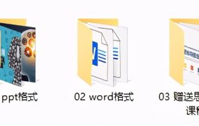 思维导图模板集，ppt图表关联图形，word组合图，教学视频