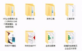 企业年终表格抗疫资料合集，表格图表范文套装，复制套用不劳心