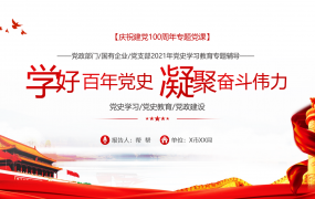 学好百年党史凝聚奋斗伟力，全内容培训PPT，完整课件拿来就用