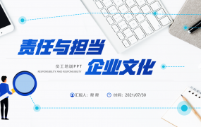 责任与担当企业文化培训，全内容PPT模板，员工教育拿来就用