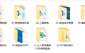 辞退技巧人力PPT工具包，表格案例范文全内容，资料素材无脑套用