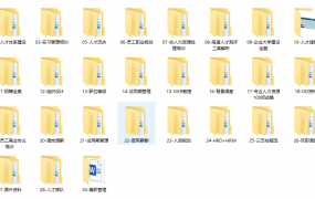 HR人资管理资料合计，表格范文制度范文，全内容珍藏直接GET