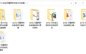 安全双重预防体系文件合集，标准体系建设，范文案例全套运用
